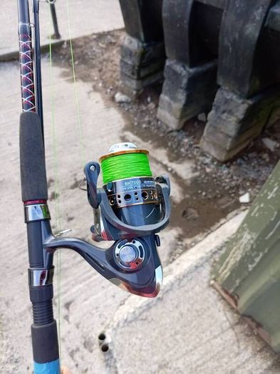3 meter spinning rod with reel.