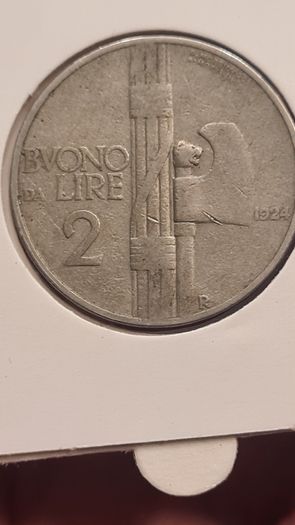 Italian 2 lira 1924