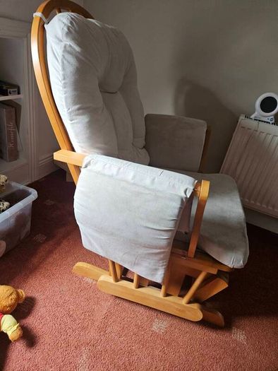nursing chair and footrest