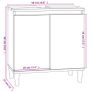 3 Piece Bathroom Furniture Set White Image 6