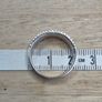 Sterling Silver 925 Sparkling 3-Row CZ Eternity Band Ring Size 17 / Q Image 5