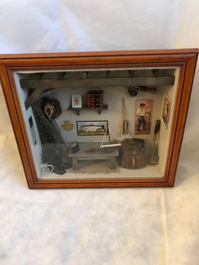 Fishing Memorabilia Shadow Box
