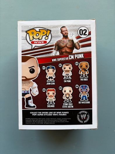 Funko Pop - CM Punk 02 - WWE Wrestling - Vinyl Action Figure Vaulted
