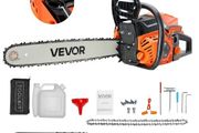 52 cc Gas Chainsaw, 18 inch Gas Powered Chainsaw, 2.4 HP Power Chain Saw with Non-Slip Handle, Gas-Powered Chainsaws with Dual Fuel Tanks, For Wood Cutting, Tree Trimming, and Land Clearing