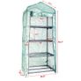 Mini Greenhouse for Indoor Outdoor Small Plant Greenhouses 4 Tier Rack Stands, Portable Heavy Duty Garden Green House Image 5