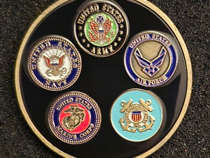 UNITED STATES, military challenge/ commerative coins.