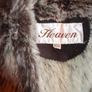 Heaven Brand Brown and White fur Gilet Image 2