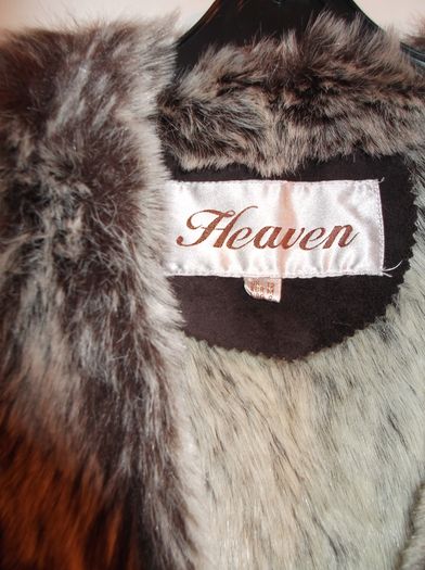 Heaven Brand Brown and White fur Gilet