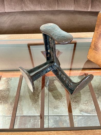 Cobblers Anvil Vintage Cast Iron Shoe Last Book End Door Stop Heavy Prop