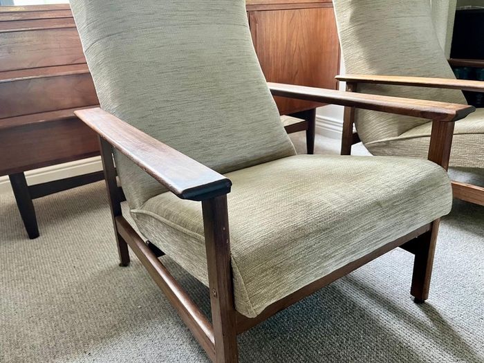 Pair of mid century armchsirs