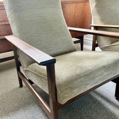 Pair of mid century armchsirs