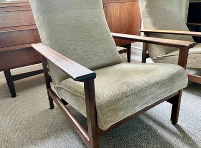 Pair of mid century armchsirs