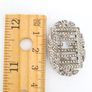 1930s Art Deco Silver Marcasite Monogram Brooch Image 6