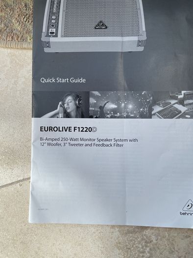 Behringer Eurolive F1220D pair