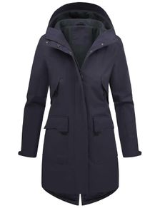Brand New Vancavoo Women's Lightweight Transitional Jacket with Hood - Navy Blue XXL