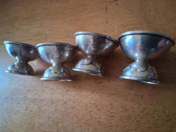 Midcentury Modernist Sterling Quail Egg Cups