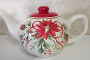 Delph Winter Christmas Tea Pot