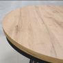 Wotan Forge Round Extendable Table Loft Oak Steel base Image 5