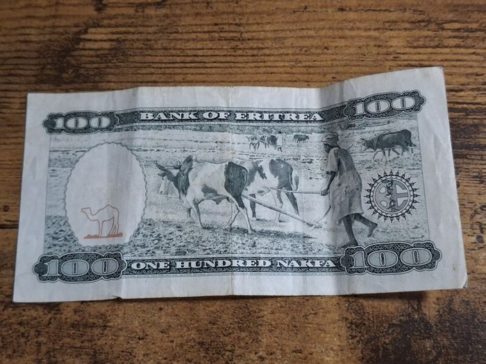 Eritrea, 100 Nafka banknote, 24.5.1997 - free standard postage