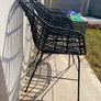 Black garden chairs Image 3