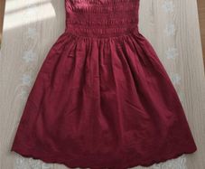 Next Cotton Bandeau Jersey Dress Dark Pink s. 10