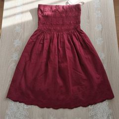Next Cotton Bandeau Jersey Dress Dark Pink s. 10
