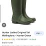 Ladies tall Hunter wellies Image 8