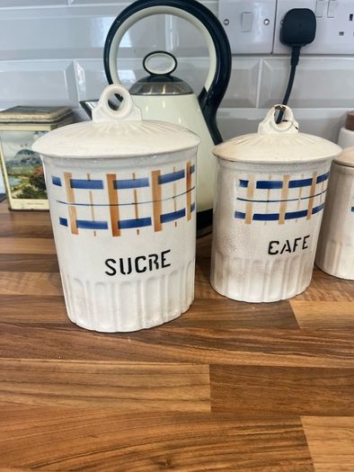 Antique French Kitchen Jars/Cannisters