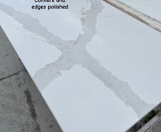 Granite and quartz, calcatta mammo island/top 1400x700mm 20mm thick