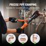 Copper Tube Fittings Hydraulic Pipe Crimping Tool, Pressing Plier with V12, V15, V18, V22, V28 Quick Change Jaws, 360 Rotatable Press Kit for Confined Spaces Tee Fittings Hydraulically Driven Image 3