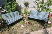 Garden Bench  Lion Design restored seat outside outdoor garden sitting cast iron treated timber decorations, furniture patio  decking, great present ignore flowers pots plants, garden statue chair  swing patio table heater bbq hammock sun outdoor liv