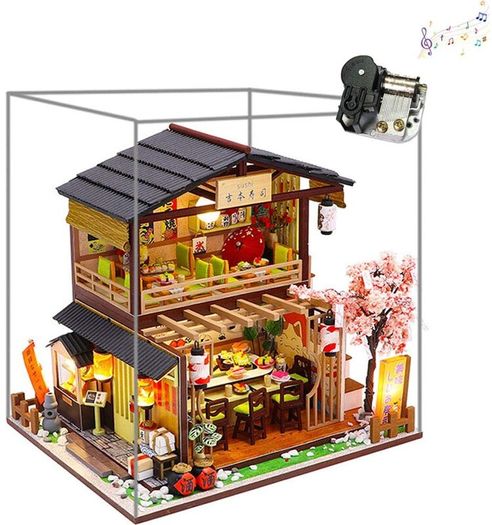 Mini Dollhouse Wooden 3D Puzzle Toy Kit