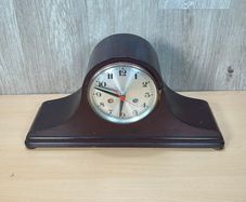 Wooden Napoleon Hat Mantle Clock - Large - Spares or Restoration