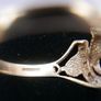 Vintage 9K Sold Gold 375 Horse Head and Horseshoe Ring Men's Signet with Diamonds, BIG SIZE 4,23g Image 6
