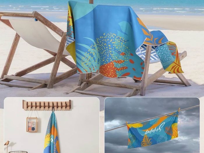 Microfibre Beach Towels for Adults 200x90cm 2 Pack Extra Large Beach Towels in Gift Boxed, 250 GSM, Sand Free, Lightweight & Quick Dry Beach Towel for Swim, Travel and Gym(Pink Stripe & Blue Stripe)