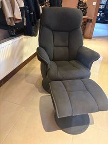 swivel recliner with footstool