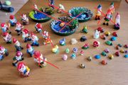 Miniature dolls house or fairy garden items, lot of garden gnomes