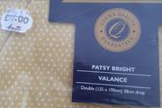 New unopened double vingtage 100% cotton valance