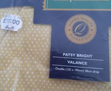 New unopened double vingtage 100% cotton valance
