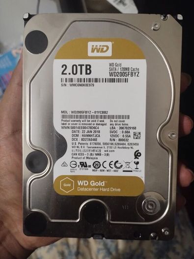 Wd Gold 2 Tb Sata Nas