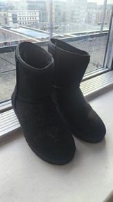 Black Faux Fur Lined Boots Size UK 6 / EU 39