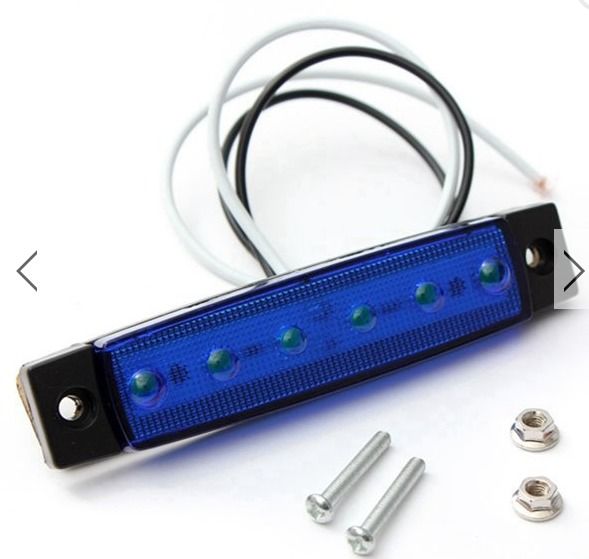 24V  6SMD LED Side Marker Indicator Light Lamp For Motorcycle Auto Bus Truck Trailer Lorry