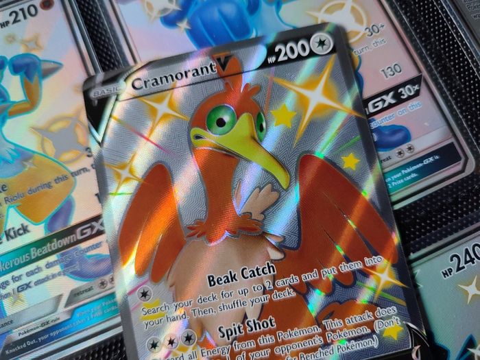 Cramorant V ! Full Art Shiny ! Promo ! from Sword and Shield Era ! 2021 ! Pokemon Card !