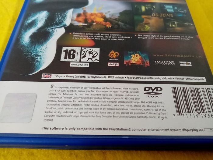 24 The Game PlayStation 2 Ps2 Games Original