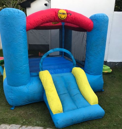 Happy Hop bouncy castle with slide NO ELECTRIC AIR BLOWER
