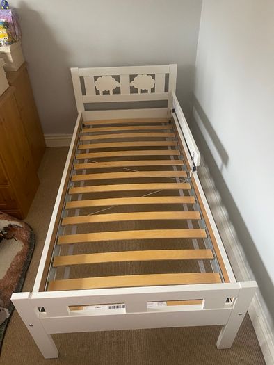 IKEA KRITTER Children's Wooden Bed Frame and Mattress