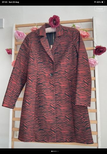 jacket Bnwt gallery animal print Zara size 8