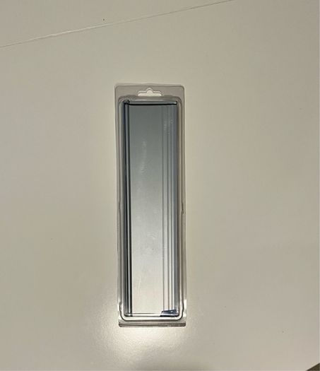 Satin Anodised Finish Silver Letterplate
