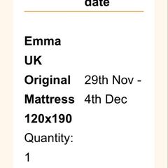 Emma small double mattress, barely used
