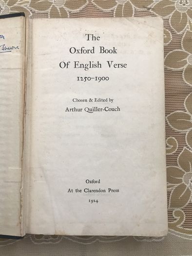 The Oxford Book of English Verse